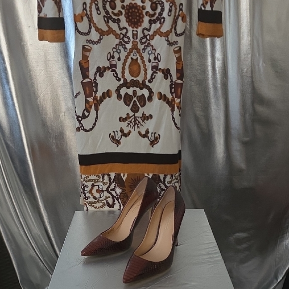 Gucci Cream and Brown Long Sleeve Dress - Picture 12 of 14